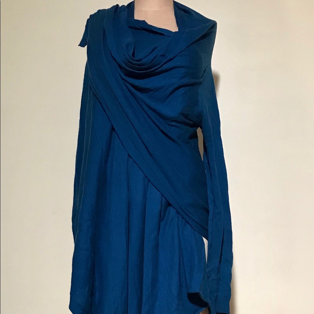 Cashmere and Cotton wrap around sweater!